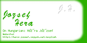 jozsef hera business card